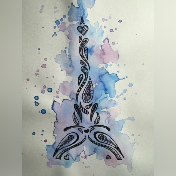 Three Original Eiffel Tower Watercolors!💕 - Picture 2 of 6
